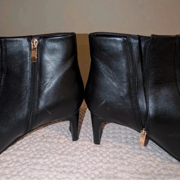 Clarks Black Leather Ankle Boots - Picture 3 of 4